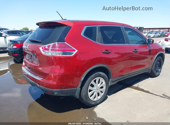 KNMAT2MT6GP650030 2016 NISSAN ROGUE Красный Задняя правая четверть
