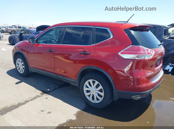 KNMAT2MT6GP650030 2016 NISSAN ROGUE Красный Задняя левая четверть