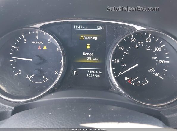 KNMAT2MT6GP650030 2016 NISSAN ROGUE Красный Вид задних сидений