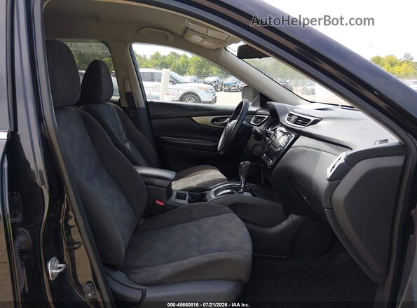 KNMAT2MT6GP656880 2016 NISSAN ROGUE Black Front interior view