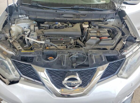 KNMAT2MT6GP694187 2016 NISSAN ROGUE Серебряный Вид задней части салона