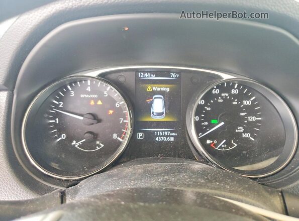 KNMAT2MT6GP694187 2016 NISSAN ROGUE Серебряный Вид щитка приборов