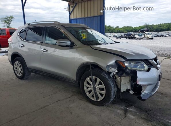 KNMAT2MT6GP694187 2016 NISSAN ROGUE Серебряный Передняя правая четверть