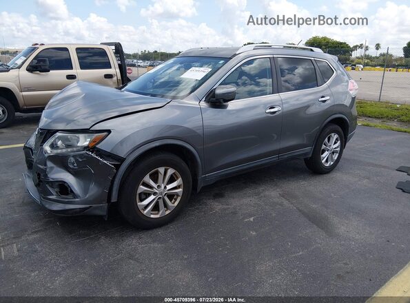 KNMAT2MT6GP730170 2016 NISSAN ROGUE Серый Передняя левая четверть