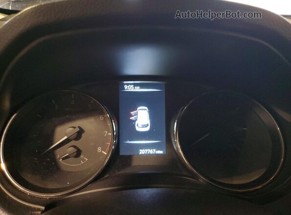 KNMAT2MT6HP502851 2017 NISSAN ROGUE Silver Widok zestawu wskaźników