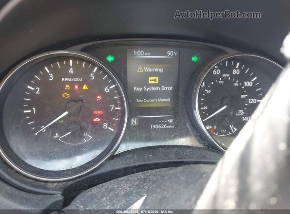 KNMAT2MT6HP509041 2017 NISSAN ROGUE Dark Blue Widok tylnych siedzeń