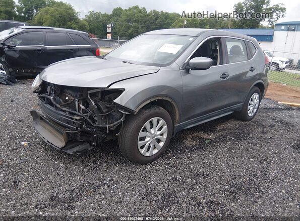 KNMAT2MT6JP530591 2018 NISSAN ROGUE Gray Vista tres cuartos delantera izquierda
