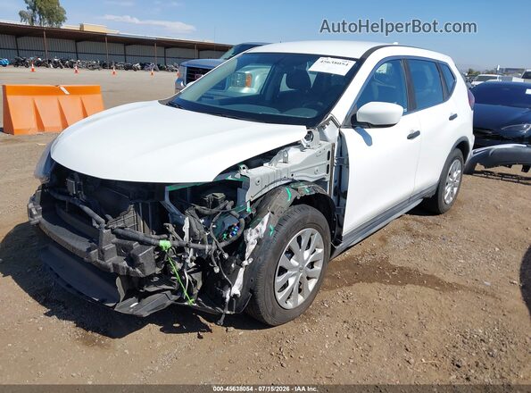 KNMAT2MT6JP558455 2018 NISSAN ROGUE White წინა მარცხენა ხედი სამი მეოთხედიდან