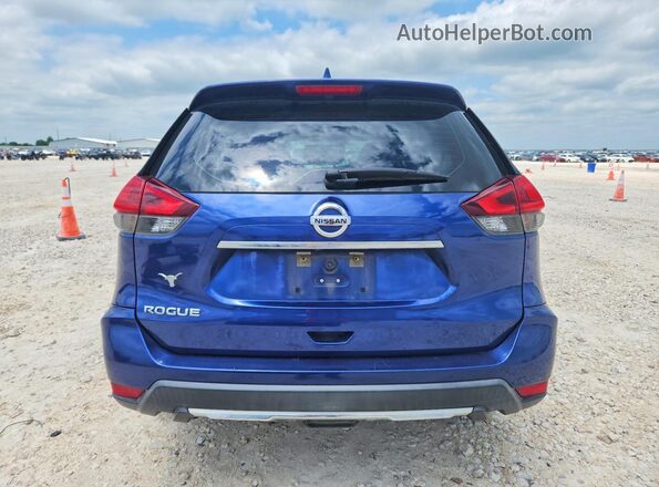 KNMAT2MT6JP598373 2018 NISSAN ROGUE Blue უკანა ხედი