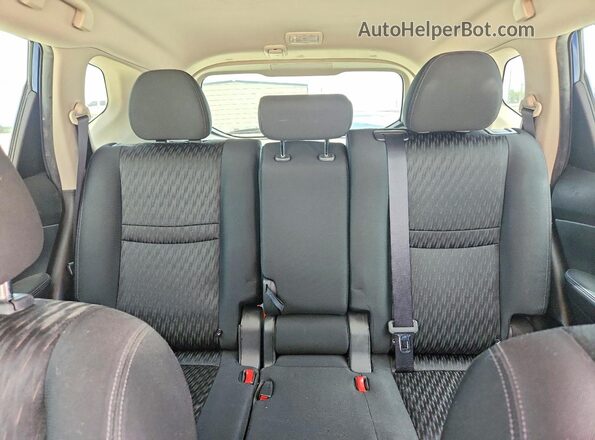 KNMAT2MT6JP598373 2018 NISSAN ROGUE Blue უკანა სავარძლების ხედი