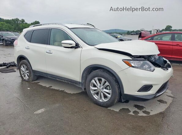 KNMAT2MT7GP620647 2016 NISSAN ROGUE White Front right