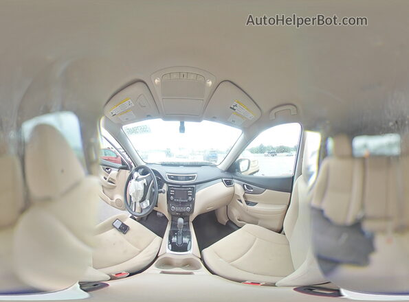 KNMAT2MT7GP620647 2016 NISSAN ROGUE White 360 interior view