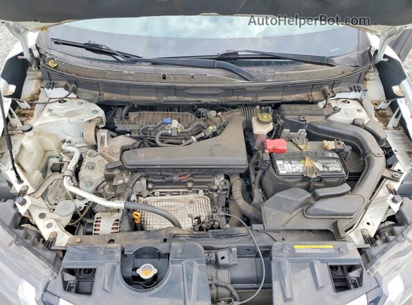 KNMAT2MT7HP504706 2017 NISSAN ROGUE White ძრავის განყოფილების ხედი