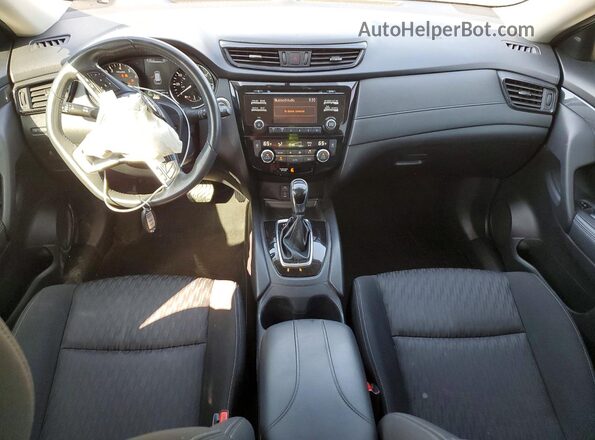 KNMAT2MT7HP571323 2017 NISSAN ROGUE Silver წინა პანელის ხედი