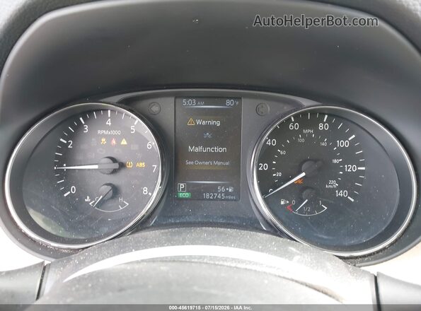 KNMAT2MT7HP596884 2017 NISSAN ROGUE Black უკანა სავარძლების ხედი