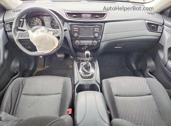 KNMAT2MT7HP615286 2017 NISSAN ROGUE Black Առջևի վահանակի տեսք