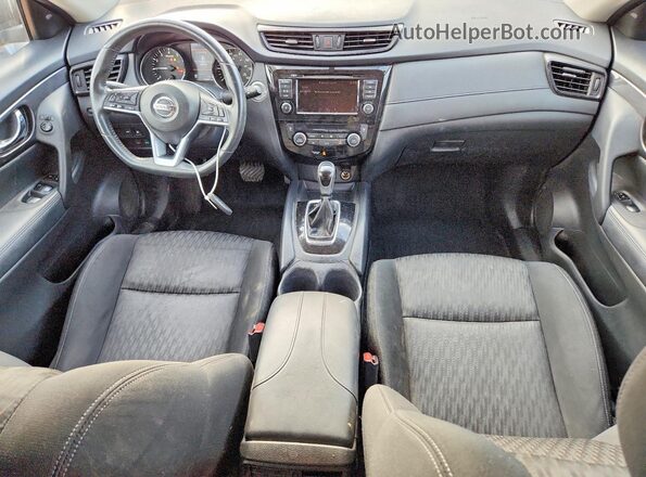 KNMAT2MT7JP501777 2018 NISSAN ROGUE Black წინა პანელის ხედი