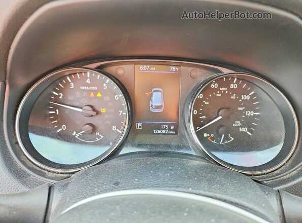KNMAT2MT7JP501777 2018 NISSAN ROGUE Black ხელსაწყოთა პანელის ხედი