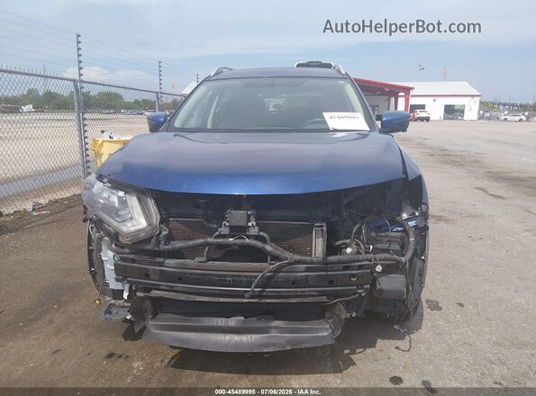 KNMAT2MT7JP533726 2018 NISSAN ROGUE Blue Instrument cluster view