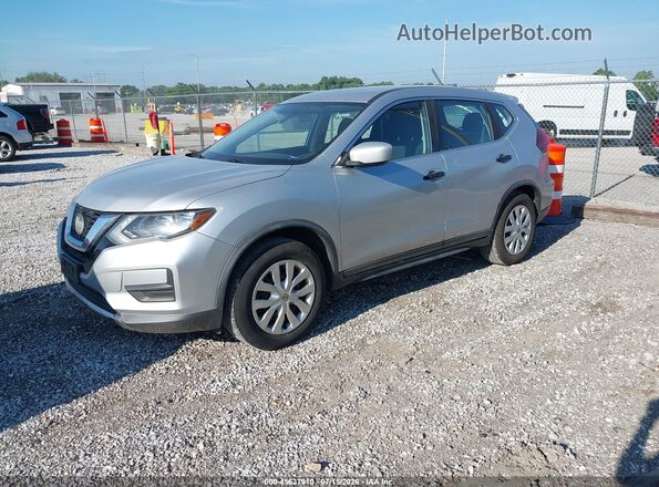 KNMAT2MT7JP537842 2018 NISSAN ROGUE Silver Przód lewy