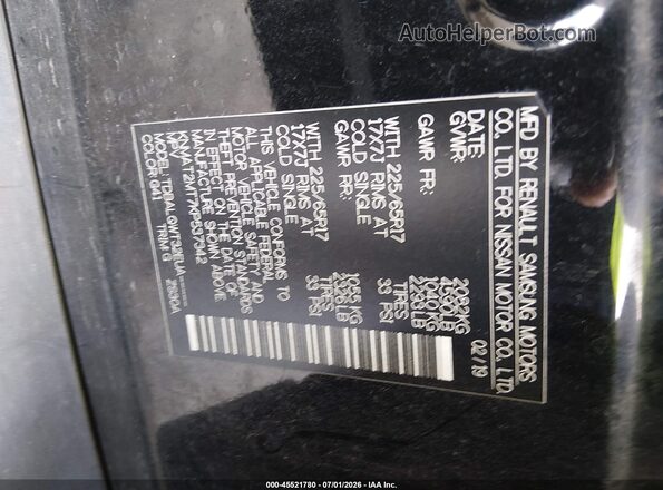 KNMAT2MT7KP537342 2019 NISSAN ROGUE Black Widok komory silnika