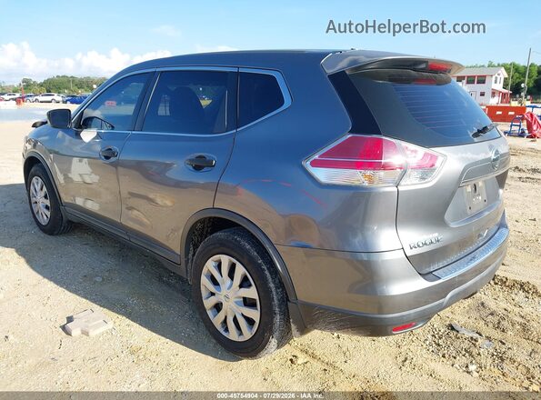 KNMAT2MT8GP593054 2016 NISSAN ROGUE Серый Задняя левая четверть