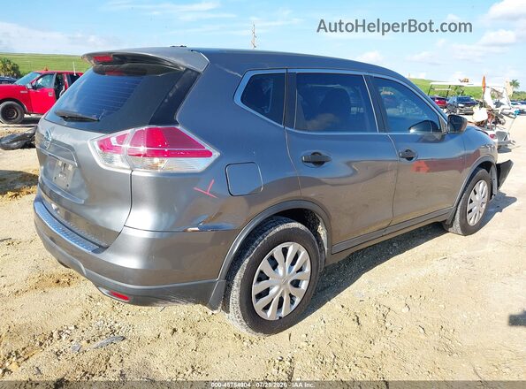 KNMAT2MT8GP593054 2016 NISSAN ROGUE Серый Задняя правая четверть