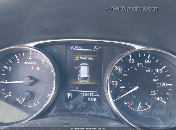 KNMAT2MT8GP593054 2016 NISSAN ROGUE Серый Вид задних сидений