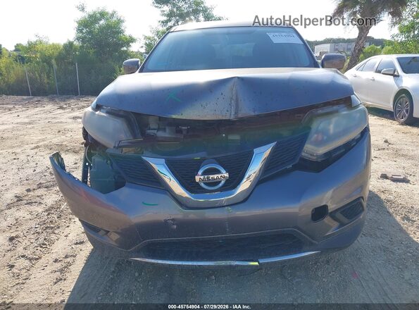 KNMAT2MT8GP593054 2016 NISSAN ROGUE Серый Вид задней части салона