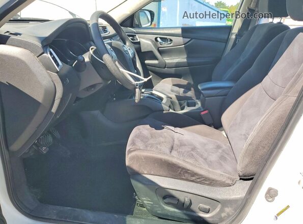 KNMAT2MT8GP593264 2016 NISSAN ROGUE White Widok wnętrza z przodu