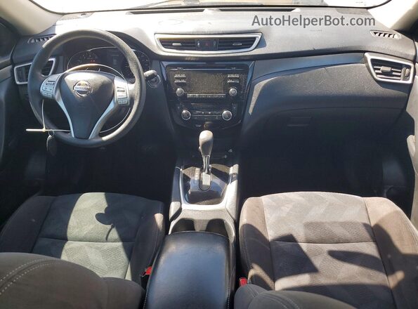 KNMAT2MT8GP593264 2016 NISSAN ROGUE White Widok deski rozdzielczej