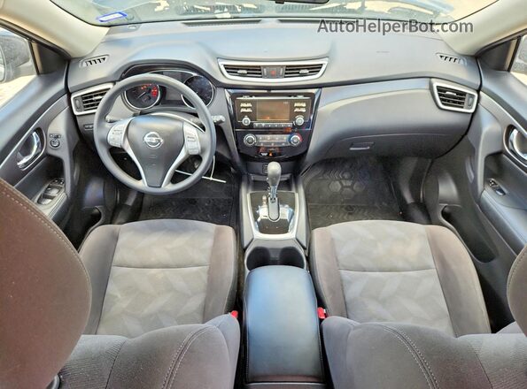 KNMAT2MT8GP596021 2016 NISSAN ROGUE Black Dashboard view