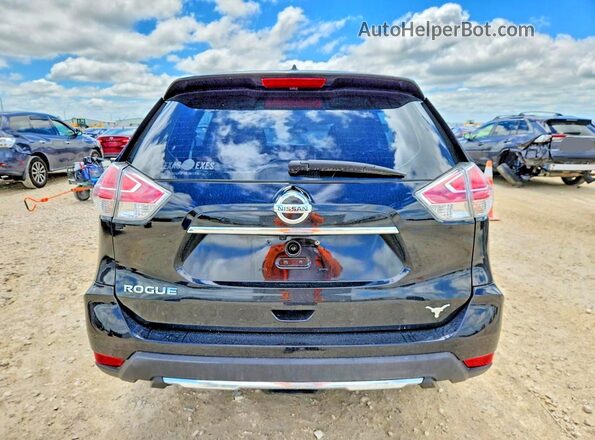 KNMAT2MT8GP596021 2016 NISSAN ROGUE Black Rear view