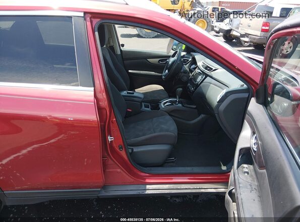 KNMAT2MT8GP624304 2016 NISSAN ROGUE Красный Вид салона спереди