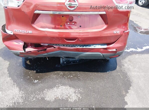 KNMAT2MT8GP624304 2016 NISSAN ROGUE Красный Вид спереди