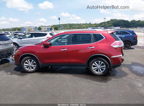 KNMAT2MT8GP624304 2016 NISSAN ROGUE Красный Панорамный вид салона 360°