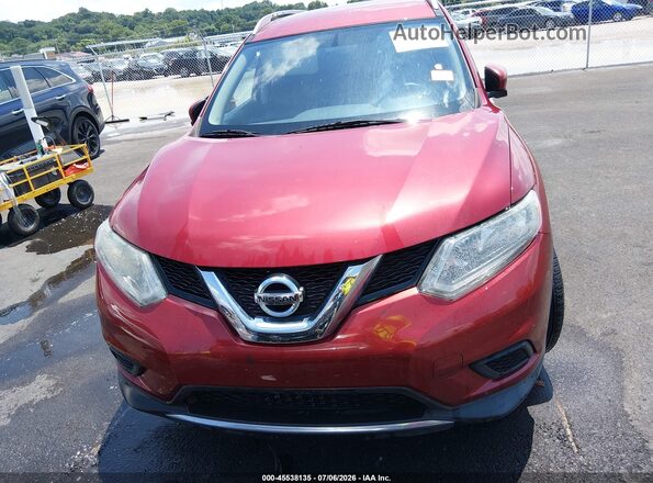 KNMAT2MT8GP624304 2016 NISSAN ROGUE Красный Вид щитка приборов