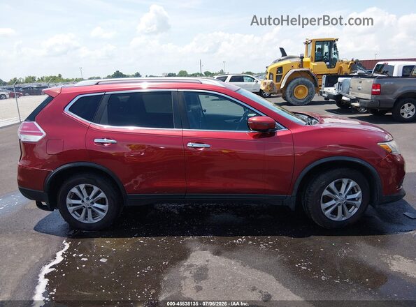 KNMAT2MT8GP624304 2016 NISSAN ROGUE Красный Вид задней части салона