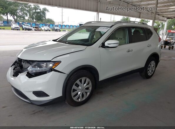 KNMAT2MT8GP659148 2016 NISSAN ROGUE White Przód lewy