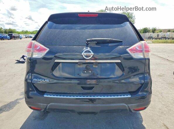 KNMAT2MT8GP664396 2016 NISSAN ROGUE Black Հետևի տեսք