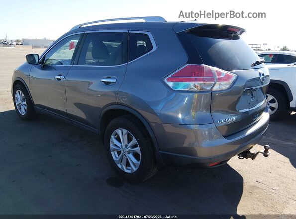 KNMAT2MT8GP684129 2016 NISSAN ROGUE Серый Задняя левая четверть
