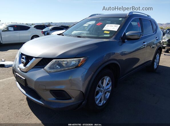 KNMAT2MT8GP684129 2016 NISSAN ROGUE Серый Передняя левая четверть