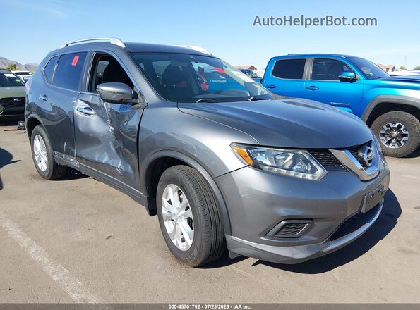 KNMAT2MT8GP684129 2016 NISSAN ROGUE Серый Вид спереди