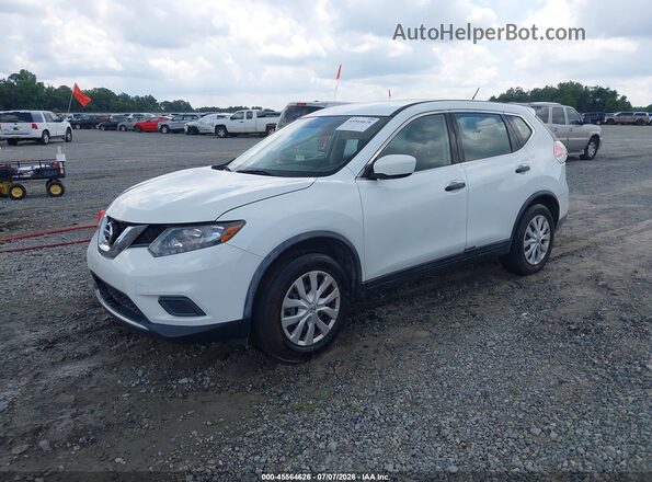 KNMAT2MT8GP699424 2016 NISSAN ROGUE White Передня ліва чверть