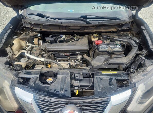 KNMAT2MT8HP503712 2017 NISSAN ROGUE Черный Вид задней части салона