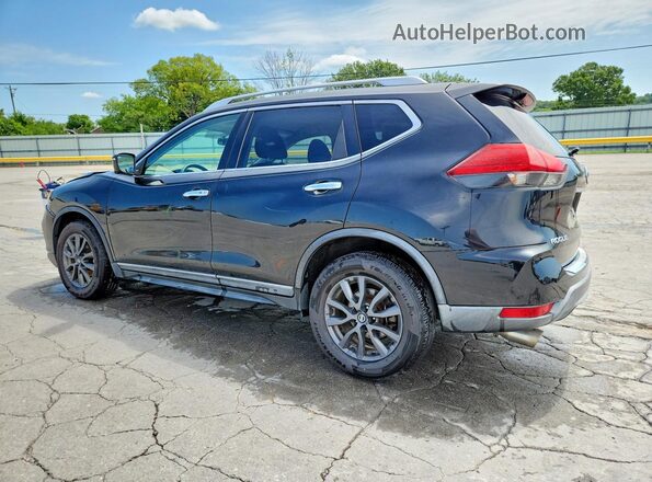 KNMAT2MT8HP570438 2017 NISSAN ROGUE Black უკანა მარცხენა
