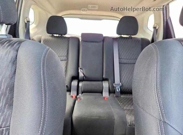 KNMAT2MT8HP570438 2017 NISSAN ROGUE Black უკანა სავარძლების ხედი