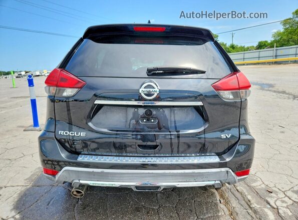 KNMAT2MT8HP570438 2017 NISSAN ROGUE Black უკანა ხედი