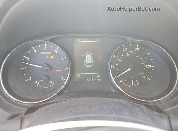 KNMAT2MT8HP574358 2017 NISSAN ROGUE Серебряный Вид щитка приборов