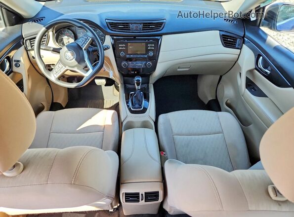 KNMAT2MT8HP584680 2017 NISSAN ROGUE Blue Widok deski rozdzielczej